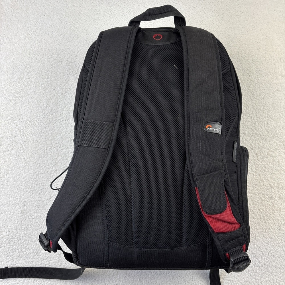 LOWEPRO 'Fastpack 200 Backpack' Red/Black Digital SLR Camera Bag Travel Pack - Picture 11 of 14